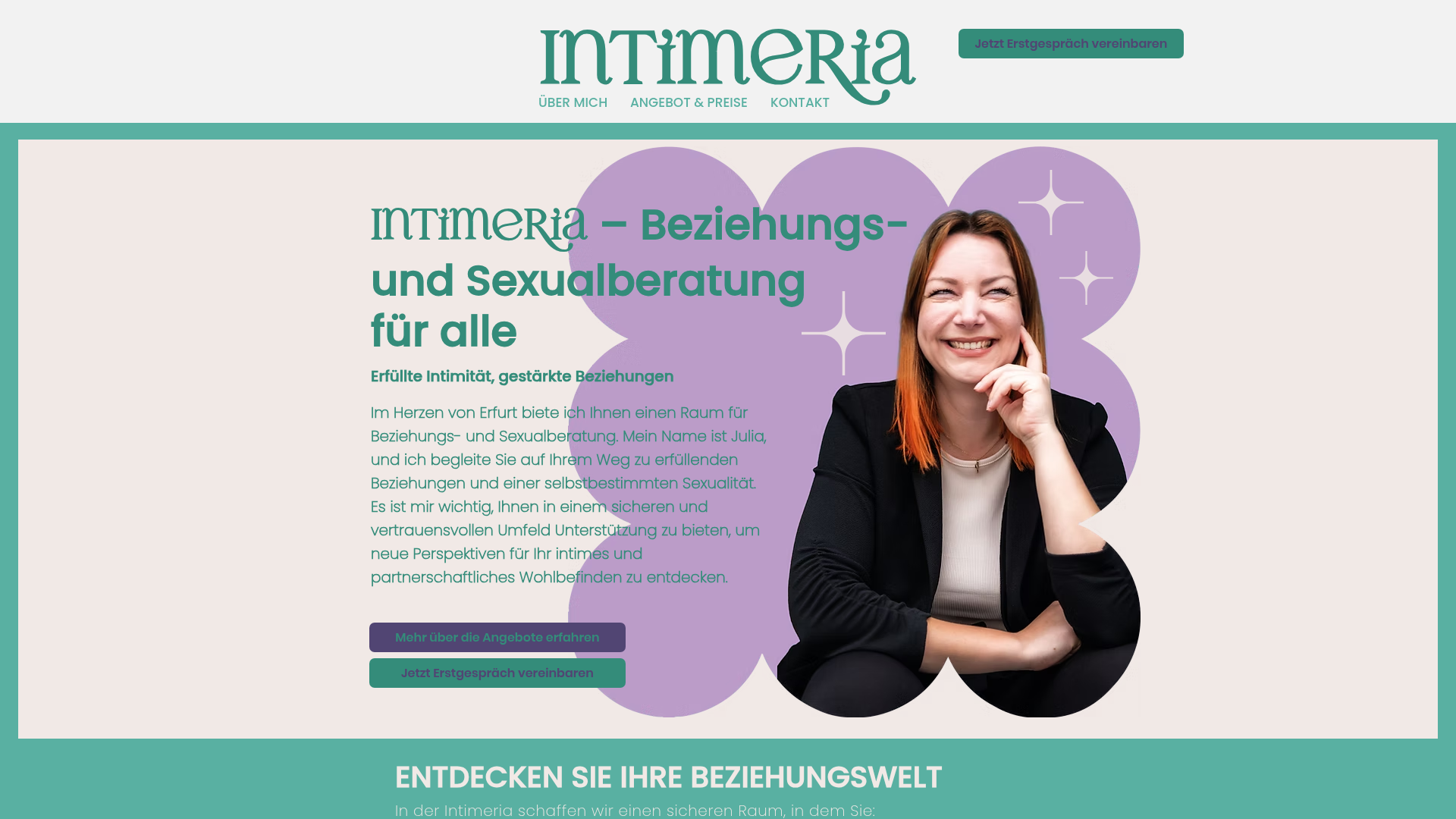 Website Screenshot – Intimeria